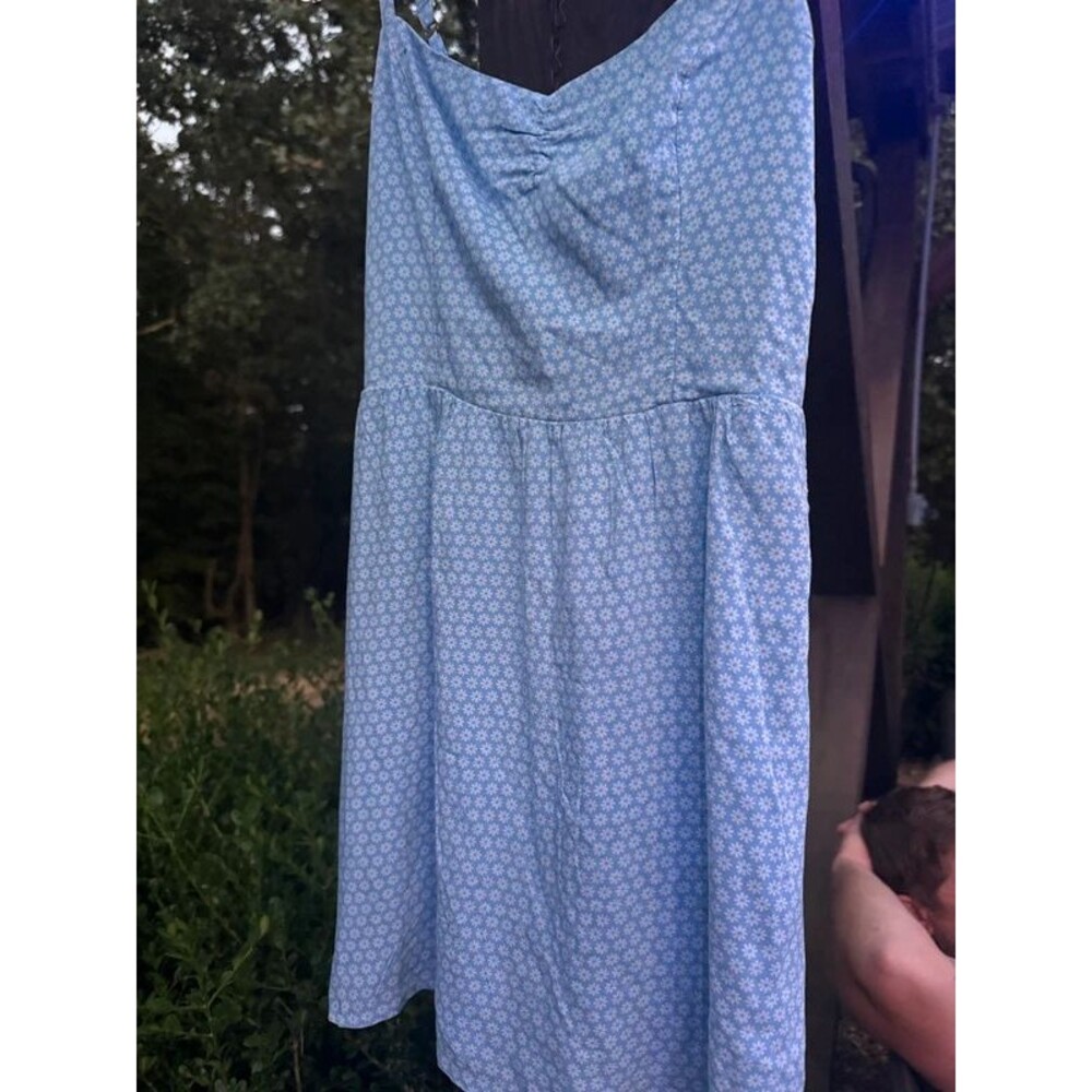 Hollister Blue Daisy Print Tie-Back Mini Dress - NWT XS